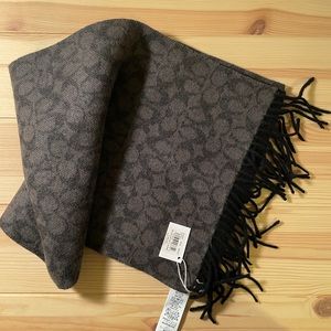 Coach bi color wool and cashmere scarf